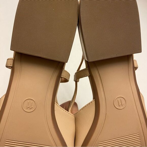 A New Day Maxine Slingback Ballet Flats Black tan Cap Toe square toe shoe 11 - Picture 7 of 7